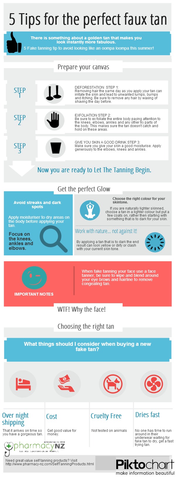 5 Fake tanning tips