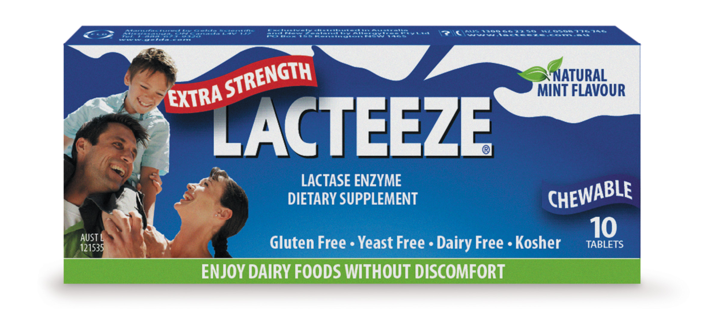Are you Lactose Intolerant? Try Lacteeze Lactase Supplement