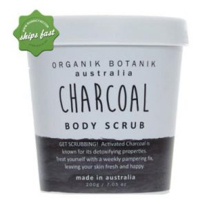 Organik Botanik Body Scrub - Charcoal 200gm
