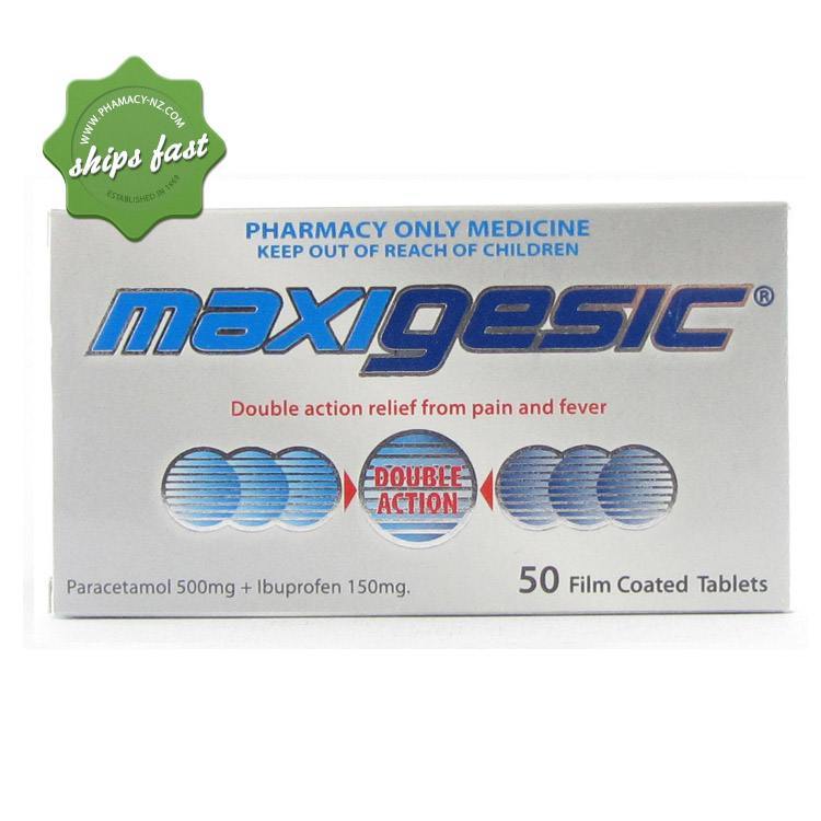 MAXIGESIC PAIN RELIEF 50 TABLETS