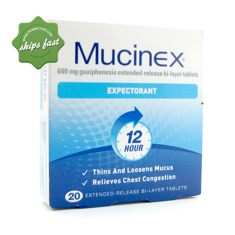 MUCINEX EXPECTORANT 12 HR TABLETS 20s