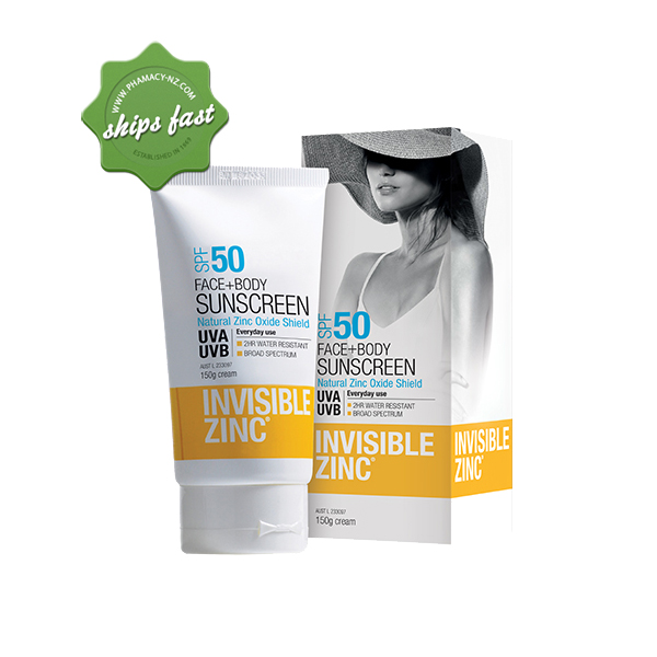 INVISIBLE ZINC FACE AND BODY 50 PLUS 150g (Special buy online only)
