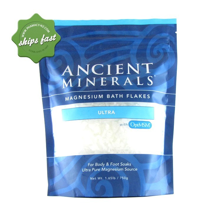 ANCIENT MINERALS MAGNESIUM BATH FLAKES ULTRA WITH OPTIMSM 750G