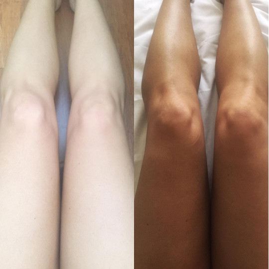 bondi sands ultra dark before and after legs