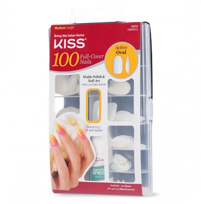 Kiss Active Oval 100 Full Cover Nails
