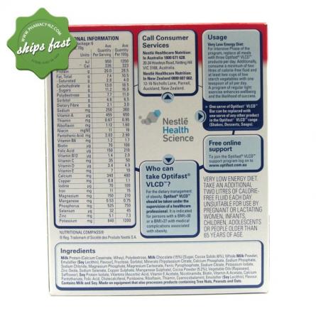 OPTIFAST CHOCOLATE BARS 6 PACK