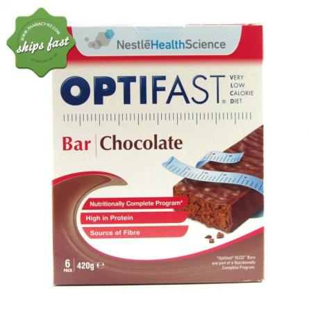 OPTIFAST CHOCOLATE BARS 6 PACK
