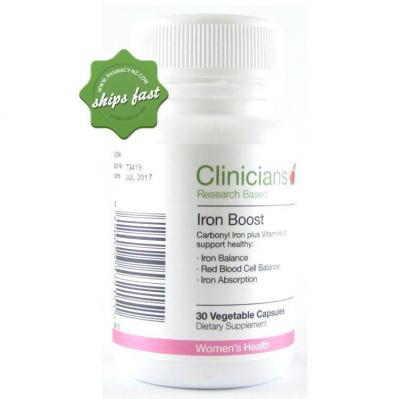 CLINICIANS IRON BOOST CAPSULES 30