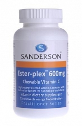 Sanderson Esterplex C 600mg 220 Chewable Vitamin C Tablets