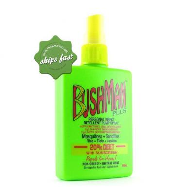 BUSHMAN PLUS PERSONAL INSECT REPELLENT WITH SUNSCREEN 100ML PUMP (Special buy online only)