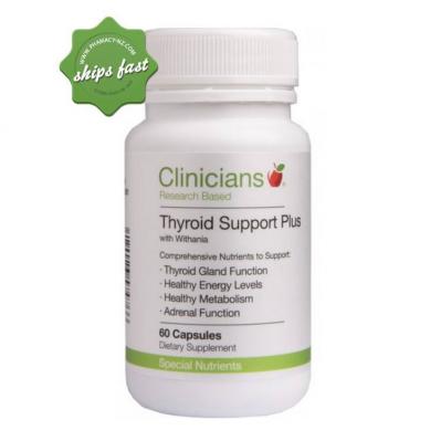 CLINICIANS THYROID SUPPORT PLUS WITH WITHANIA 60 CAPSULES