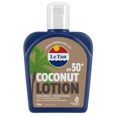 Le tan Coconut Sunscreen Loction SPF50+ 125ml
