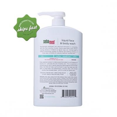 SEBAMED FACE AND BODY WASH FOR SENSITIVE SKIN 1L (Special buy online only)