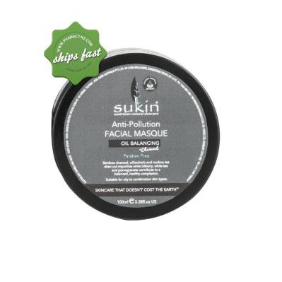 SUKIN ANTI POLLUTION FACIAL MASQUE WITH CHARCOAL 100ML (Special buy online only)