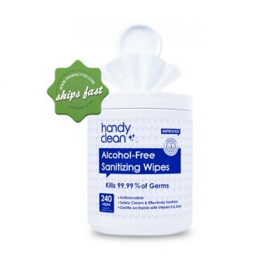 HANDY CLEAN ALCOHOL FREE SANITIZING WIPES 240 WIPES