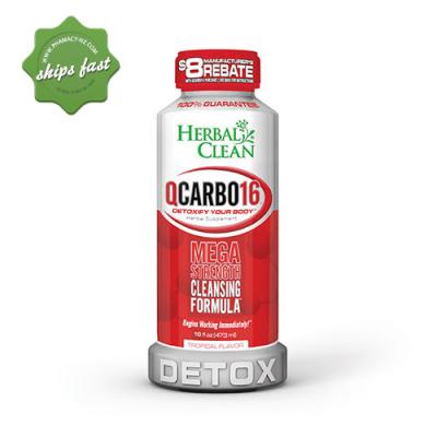 Herbal Clean Q Carbo Fast Cleansing Formula Tropical 16oz