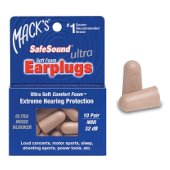MACKS EAR PLUGS ULTRA SAFE SOUND