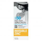 Invisible Zinc Face + Body Mineral Sunscreen SPF50 75g