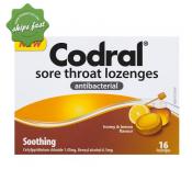 Codral Sore Throat Lozenges Honey Lemon Lozenges 16 Pack