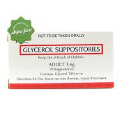 GLYCEROL SUPPOSITORIES 3 6GM 20 PSM