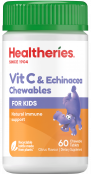 HEALTHERIES KIDS ECHINACEA VITAMIN C CHEWABLE 60s