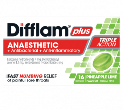 Difflam Plus Pineapple and Lime 16 Pack