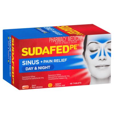 Sudafed PE Sinus Day and Night 48s