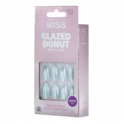 Kiss Glazed Donut Nails Blue Iced