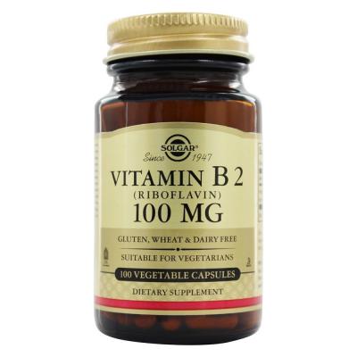 Solgar Vitamin B2 100mg 100 Capsules