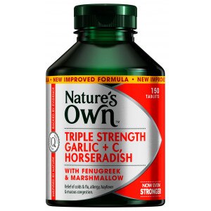 Nature's Own Triple Strength Garlic + C, Horseradish 150 Tablets