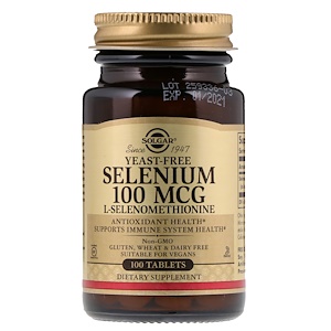 Solgar Selenium 100mcg 100 Tablets