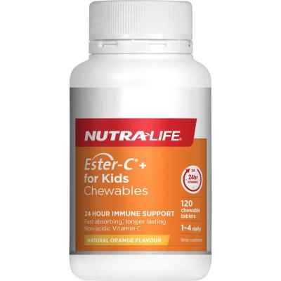 Nutra-Life Ester C For Kids 120 Tablets