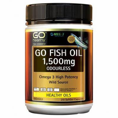 GO Healthy Go Fish Oil 1550mg Odourless 210 Capsules
