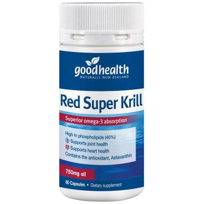 Good Health Red Super Krill 750mg 60 Capsules