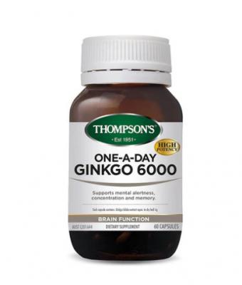 Thompsons Ginkgo 6000 One a Day 60 Capsules