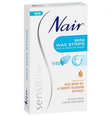 Nair Sensitive Wax Strips Mini 20 Pack 