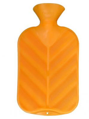 Fashy Hot Water Bottle Single Ribbed Neon Orange 2L