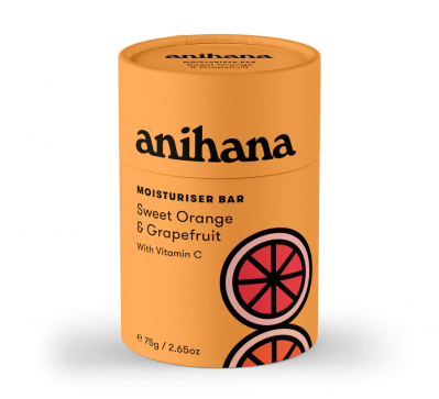 Anihana Solid Moisturiser Sweet Orange & Grapefruit 75g