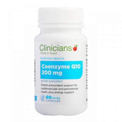 Clinicians Co enzyme Q10 200mg 60 Softgel capsules
