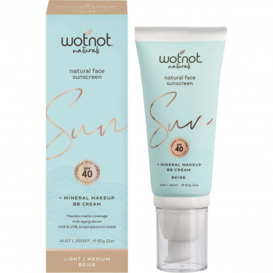 Wotnot Natural Face Sunscreen + BB Cream Beige 60g