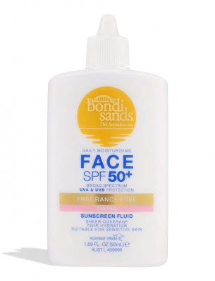 Bondi Sands Fragrance Free Tinted Face Fluid SPF50+ 50ml