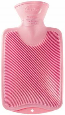 Fashy Hot Water Bottle Child’s Single Rib Pink 0.8 Litre