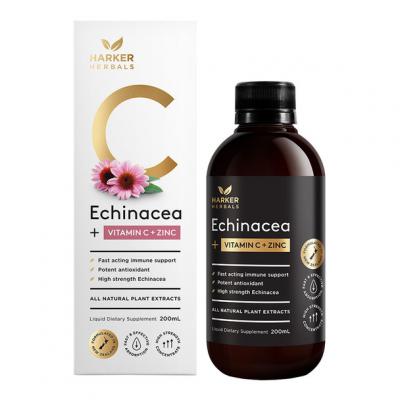 Harker Herbal Vitamin C + Echinacea + Zinc 200ml