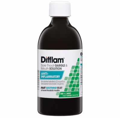 Difflam Sore Throat Gargle Solution 500ml