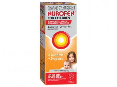 Nurofen For Children 3 Months - 5 Years Strawberry 200ml