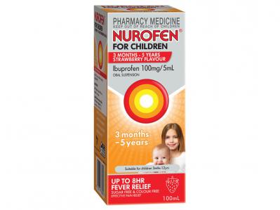 Nurofen For Children 3 Months - 5 Years Strawberry 100ml
