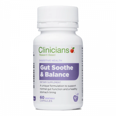 Clinicians Gut Soothe & Balance 60 Capsules 