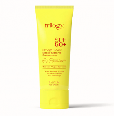 Trilogy SPF 50+ Omega-Boost Sheer Mineral Sunscreen 75mL