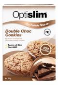 Optislim 100 Calories Double Choc Cookies 4x32g