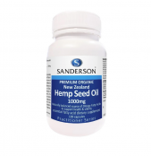 Sanderson Premium Organic Hemp Seed Oil 1000mg 100 Capsules